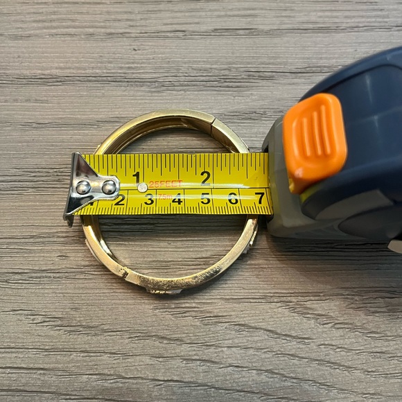 Amrita Singh Gold and White Enamel Hinged Bangle - Picture 6 of 10